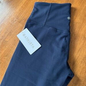 Athleta Women's Ultra High Rise Elation 7/8 Tight Deep Blue Leggings Size M